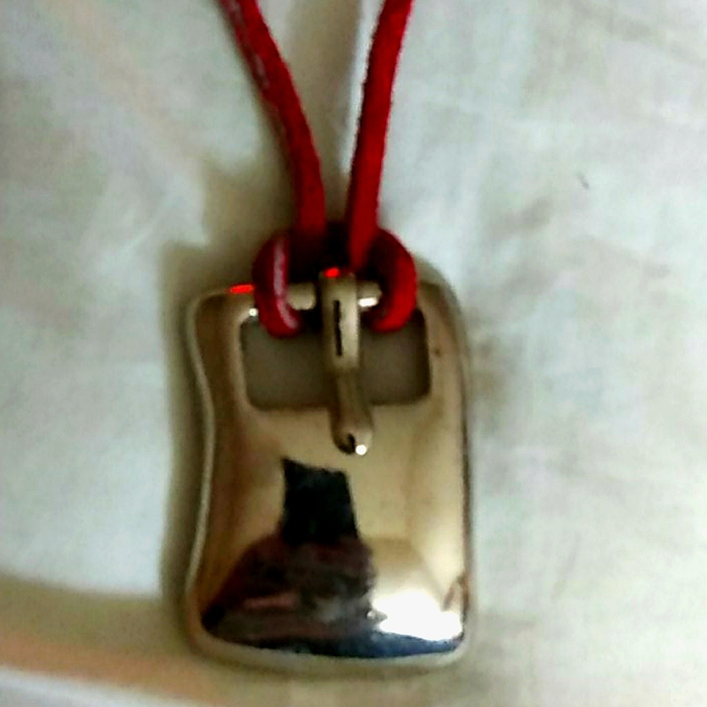 Available IIana Goor (pendant) belt buckle (Red Suede string not included).